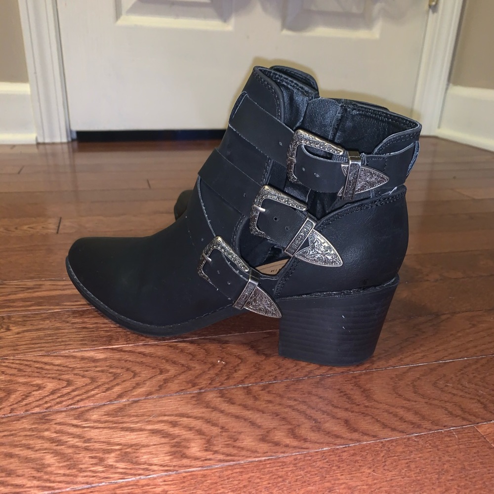 Black ankle boots